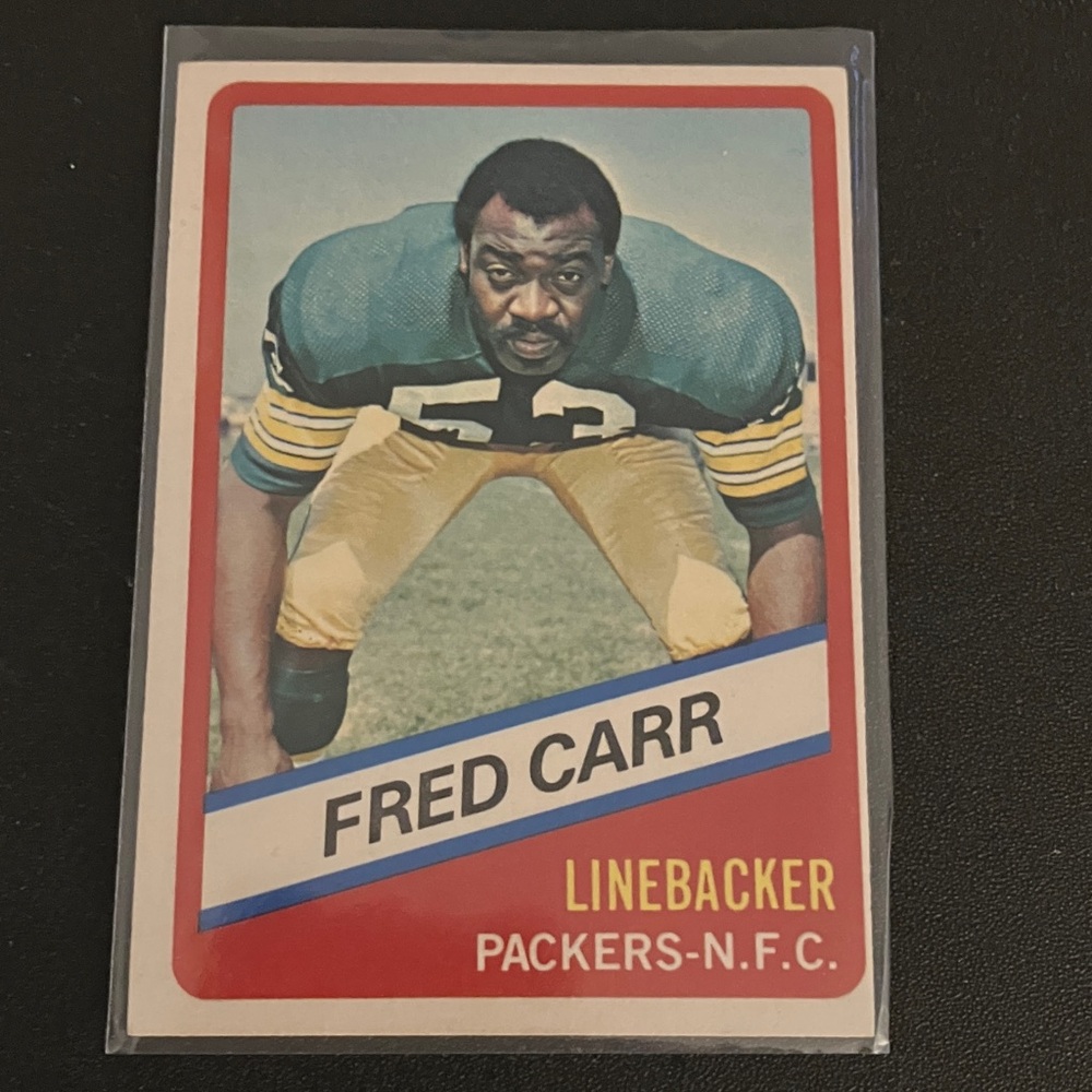 Fred Carr VINTAGE 1976 Linebacker GreenBay Packers NFC Trading Card